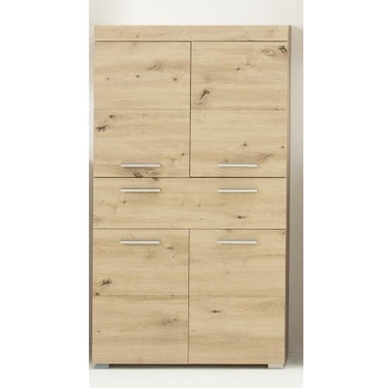 Amanda Floor Storage Cabinet In Knotty Oak_1