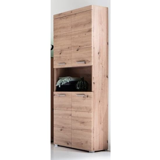 Amanda Large Floor Storage Cabinet In Knotty Oak_2