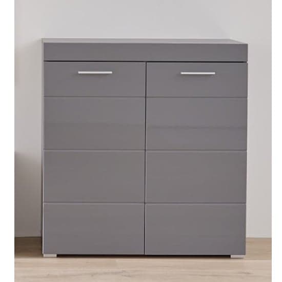 Amanda Shoe Storage Cabinet In Grey High Gloss_1