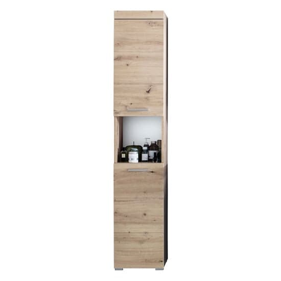 Amanda Tall Storage Cabinet In Knotty Oak_2