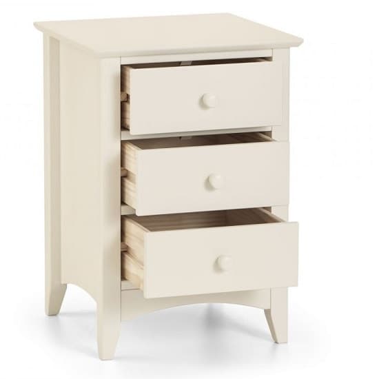 Caelia Bedside Cabinet In Stone White With 3 Drawers_2