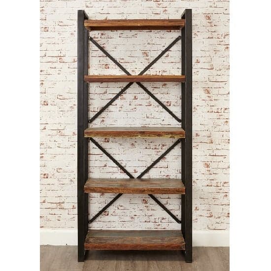 London Urban Chic Wooden Large Bookcase With 5 Shelf_3