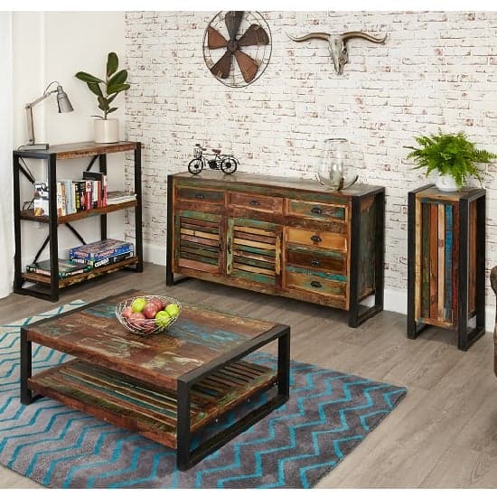 London Urban Chic Wooden Large Sideboard With 2 Doors_7