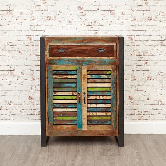 London Urban Chic Wooden Shoe Cabinet With 2 Doors_5