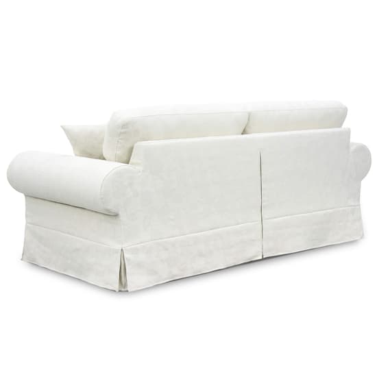 Amarillo Fabric 2 Seater Sofa In White_5
