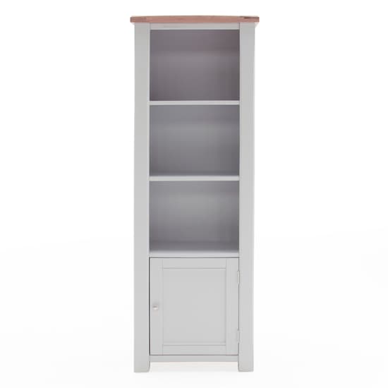 Amberley Tall Wooden Bookcase In Grey Oak Furniture in Fashion