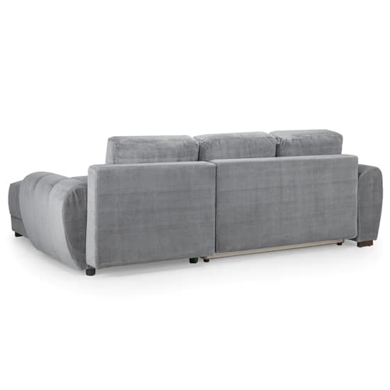 Ambon Plush Velvet Corner Sofabed Universal In Grey_3