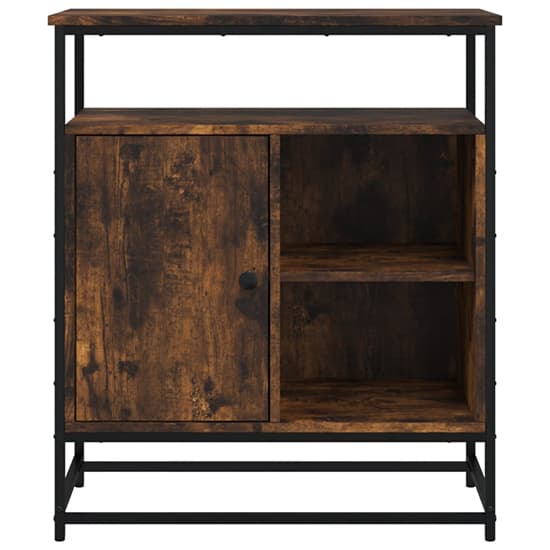 Ambon Wooden Sideboard With 1 Doors In Smoked Oak_4
