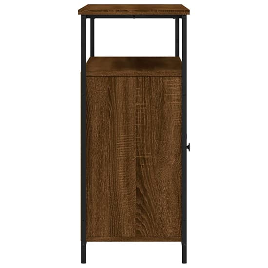 Ambon Wooden Sideboard With 2 Doors 1 Shelf In Brown Oak_5