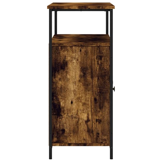 Ambon Wooden Sideboard With 2 Doors 1 Shelf In Smoked Oak_5