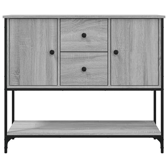 Ambon Wooden Sideboard With 2 Doors 2 Drawers In Grey Sonoma Oak_4