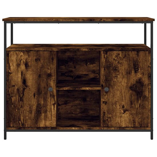 Ambon Wooden Sideboard With 2 Doors In Smoked Oak_4
