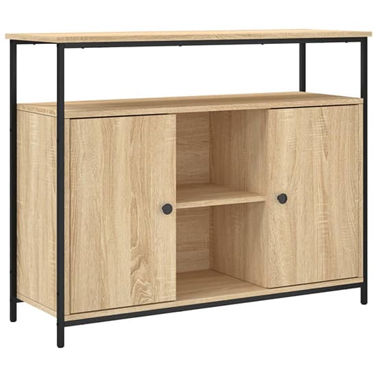 Ambon Wooden Sideboard With 2 Doors In Sonoma Oak_2