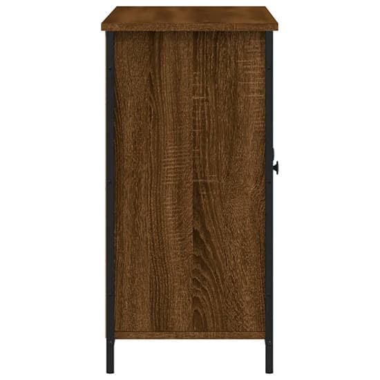 Ambon Wooden Sideboard With 3 Doors In Brown Oak_5