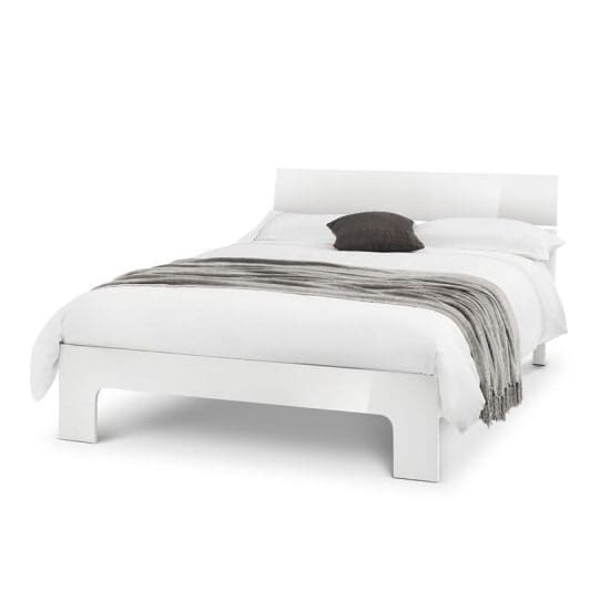 Magaly Contemporary Double Bed In White High Gloss_2