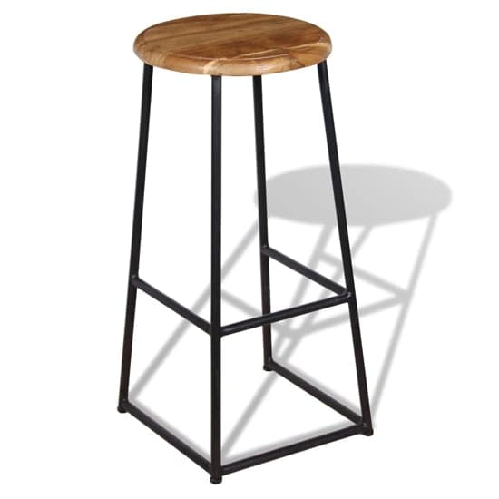 Anali Outdoor Natural Wooden Bar Stools In A Pair_2