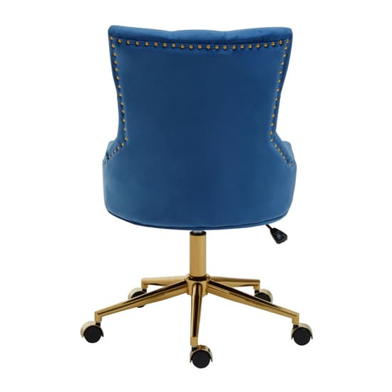 Anatolia Velvet Home And Office Chair In Blue_3