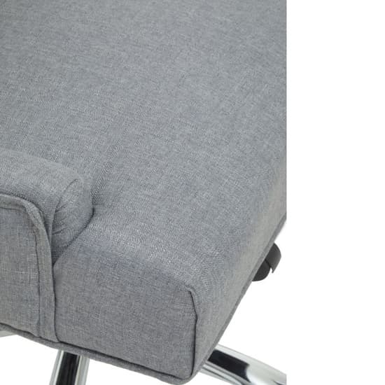 Anatolia Velvet Home And Office Chair With Chrome Base In Grey_6