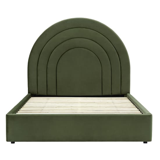Ancona Polyester Fabric King Size Bed In Olive_3