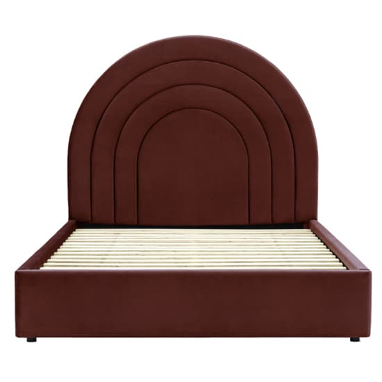 Ancona Polyester Fabric King Size Bed In Russett_2