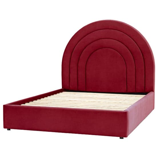 Ancona Polyester Fabric King Size Bed In Russett_1