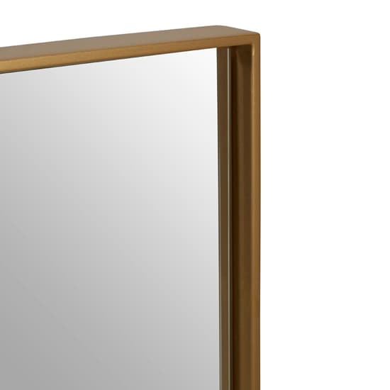 Andstima Medium Square Wall Bedroom Mirror In Gold Frame_4