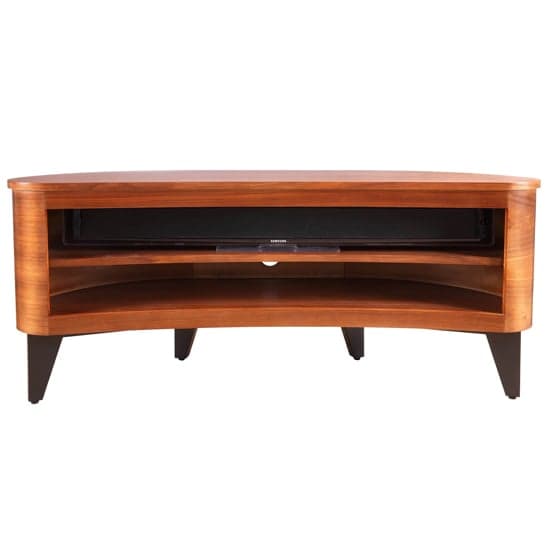 Anfossi Wooden Corner TV Stand In Walnut With Black Legs_5