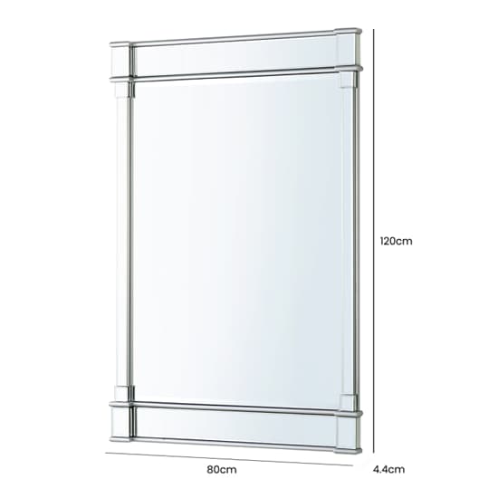 Angola Wall Mirror Rectangular In Silver Wooden Frame_2
