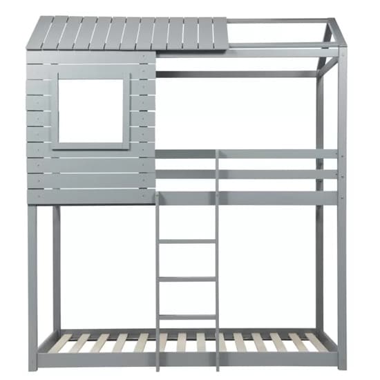 Angola Wooden Single Bunk Bed In Grey_5
