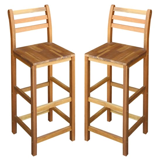 Annalee Brown Wooden Bar Chairs In A Pair_1
