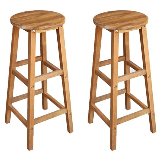 Annalee Brown Wooden Bar Stools In A Pair_1