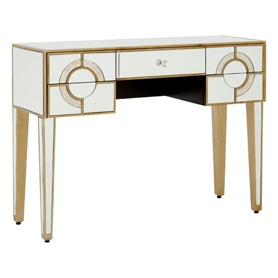 Antibes Mirrored Glass Console Table In Antique Silver_1