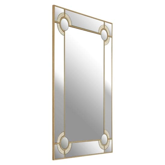 Antibes Rectangular Wall Bedroom Mirror In Antique Silver Frame_2
