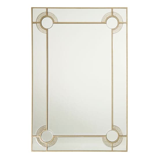 Antibes Rectangular Wall Bedroom Mirror In Antique Silver Frame_1