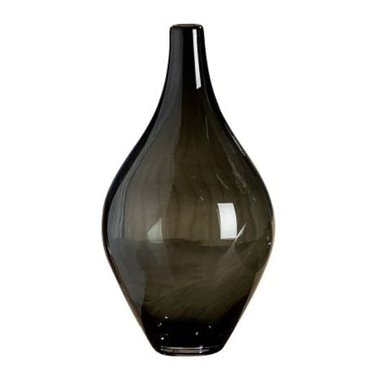 Antracito Slim Glass Vase In Grey_1