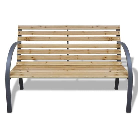 Anvil Outdoor Wooden Seating Bench In Natural_2