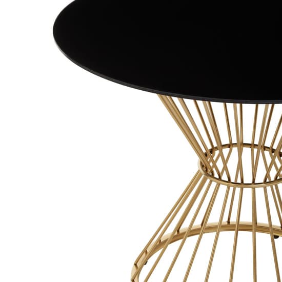 Anza Round Black Glass Dining Table With Gold Metal Base_2
