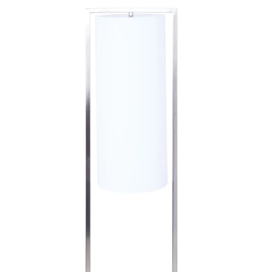 Anzio White Shade Floor Lamp With Satin Nickel Metal Frame_2