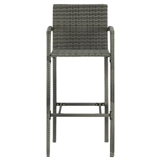 Arabella Set Of 4 Poly Rattan Bar Chairs In Grey_2