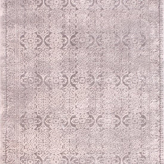 Arabella Opaque 80x150cm Damask Pattern Rug In Cream_3