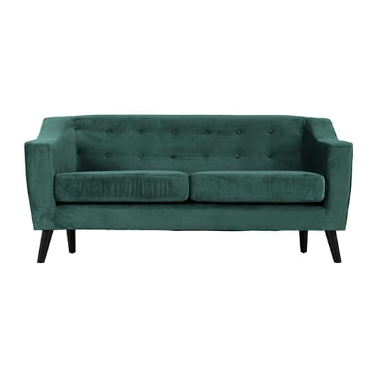 Arabella Velvet Fabric 3 Seater Sofa In Green_2
