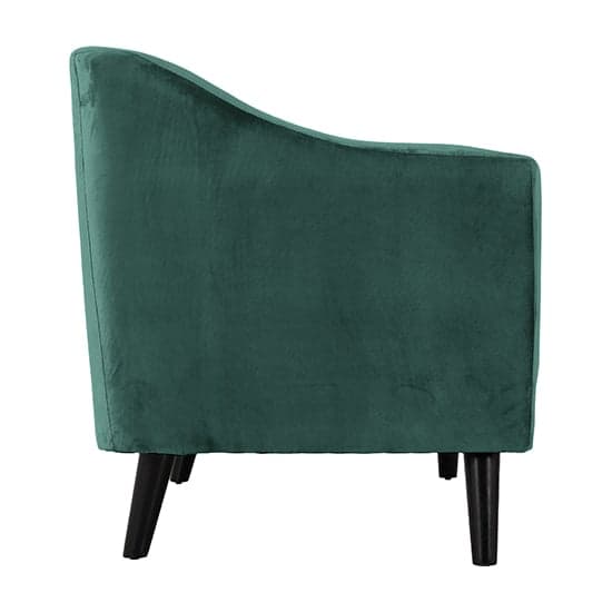 Arabella Velvet Fabric 3 Seater Sofa In Green_3
