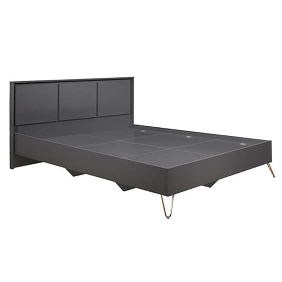 Aral Wooden Small Double Bed In Charcoal_3