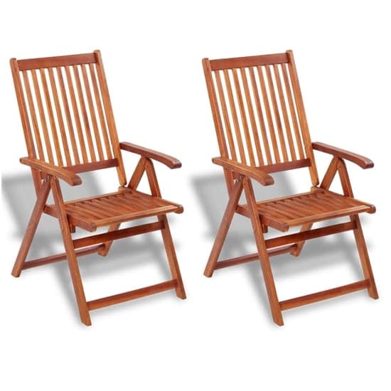 Arana Outdoor Natural Acacia Wooden Folding Chairs In Pair_1