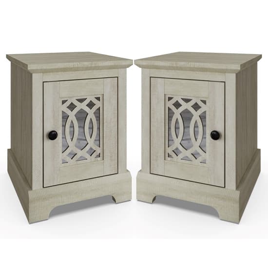 Arcata Dusty Grey Oak Mirrored Bedside Cabinets In Pair_1