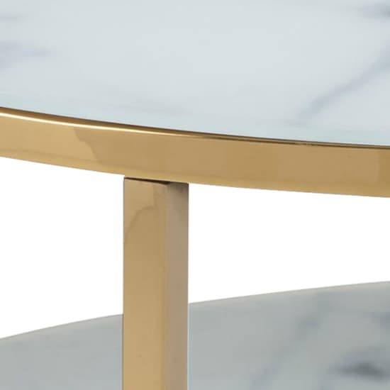 Arcata White Marble Glass Coffee Table With Gold Steel Frame_4