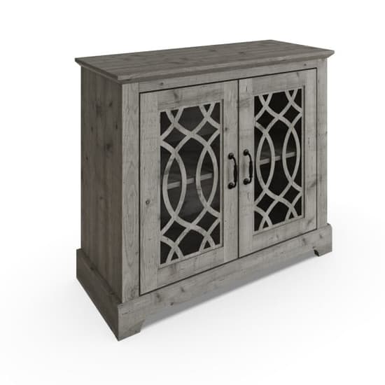 Arcata Wooden Sideboard With 2 Doors In Mexican Grey_3