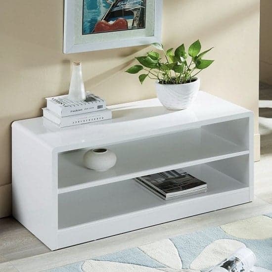 Magaly Contemporary TV Stand In White High Gloss_1