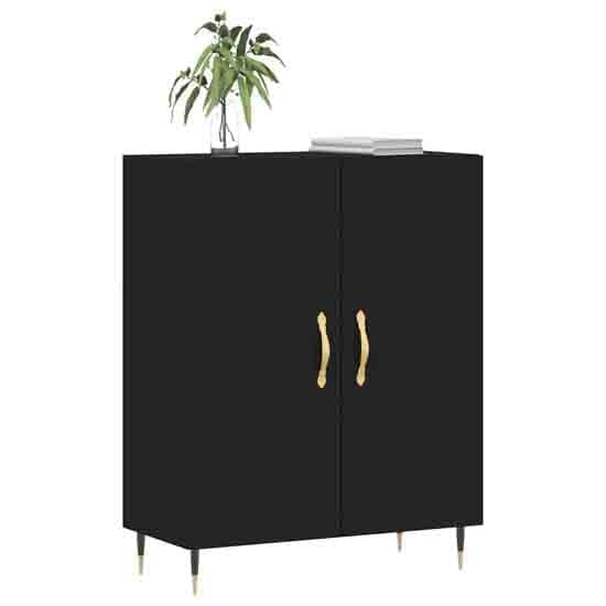 Ardmore Wooden Storage Cabinet With 2 Doors In Black_2