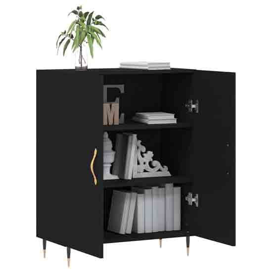 Ardmore Wooden Storage Cabinet With 2 Doors In Black_3